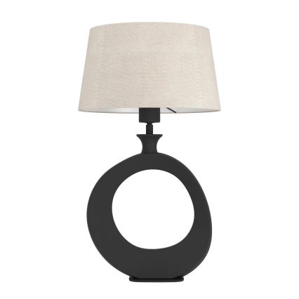 Eglo - Lampada da tavolo 1xE27/60W/230V 52,5 cm nero/color crema