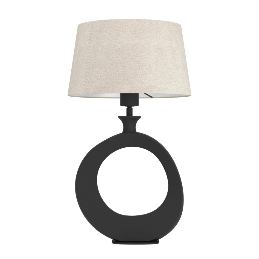 Eglo - Lampada da tavolo 1xE27/60W/230V 52,5 cm nero/color crema