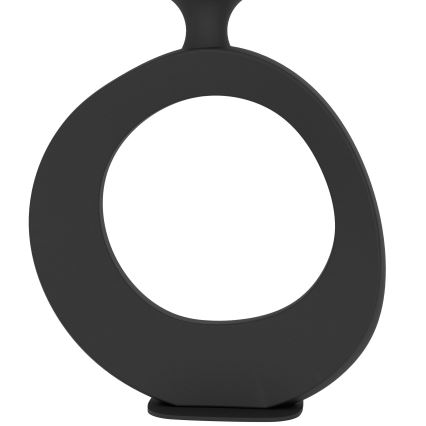 Eglo - Tischleuchte 1xE27/60W/230V 52,5 cm schwarz/cremefarben