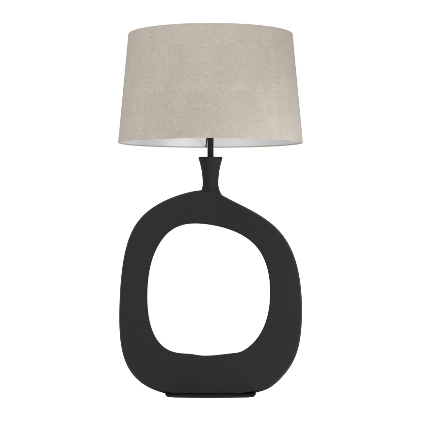 Eglo - Lampada da tavolo 1xE27/60W/230V 88 cm nero/color crema
