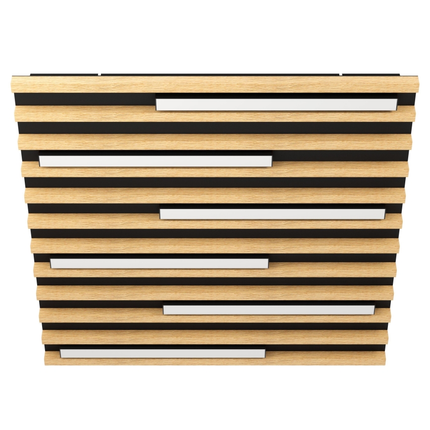 Eglo - Plafoniera LED dimmerabile 6xLED/8,5W/230V 3000K 57,5x57,5 cm marrone