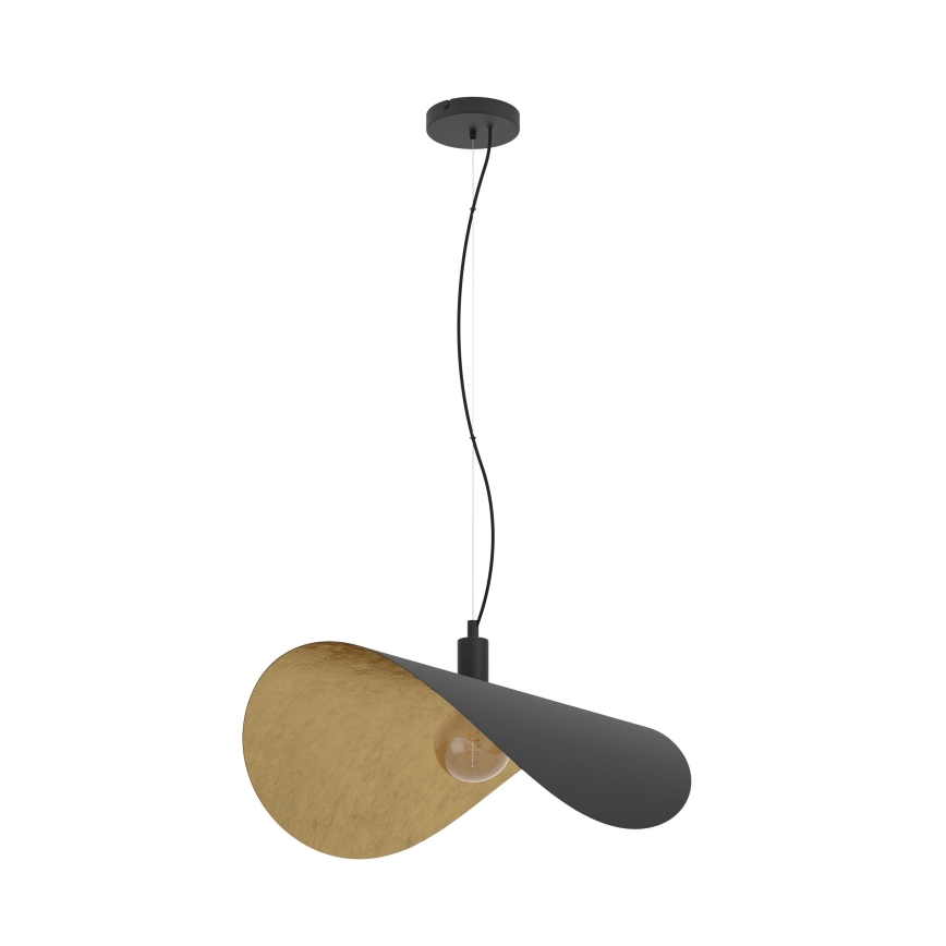 Eglo - Hängeleuchte 1xE27/40W/230V 80 cm schwarz/golden