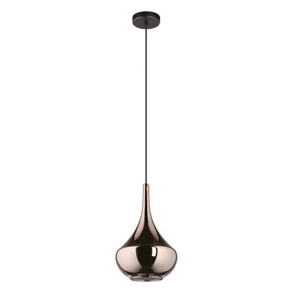 Eglo - Lampadario a sospensione su cavo 1xE27/28W/230V, finitura rame