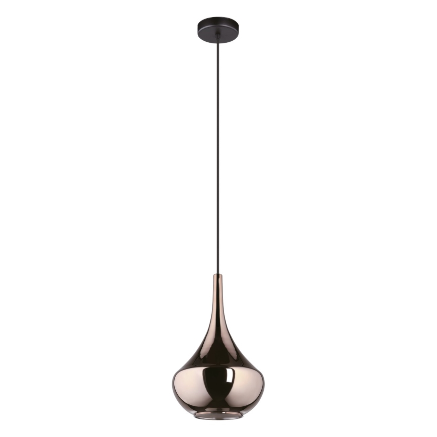 Eglo - Lampadario a sospensione su cavo 1xE27/28W/230V, finitura rame