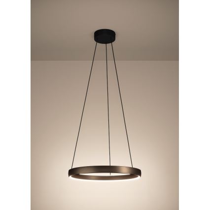 Eglo - Lampada a sospensione dimmerabile su cavo con sensore di movimento, 2xLED/19W/230V, 2200-6500K, Ø 55 cm, marrone