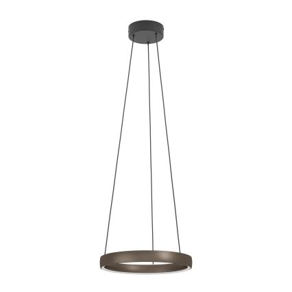 Eglo Stars of Light - LED-dimmbare Pendelleuchte mit Seilaufhängung und Bewegungsmelder 2xLED/19W/230V 2200-6500K Ø 55 cm braun