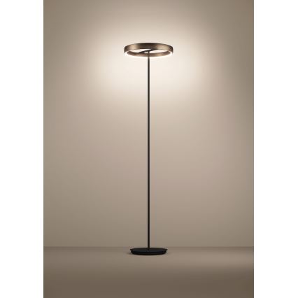 Eglo - Dimmbare LED-Stehlampe mit Bewegungsmelder 2xLED/19W/230V 2200-6500K braun