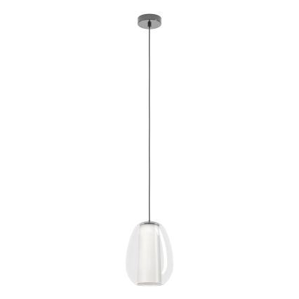Eglo - Suspension LED à intensité variable sur câble, LED/7W/230V + LED/1,6W 2200-6500K, finition chrome brillant