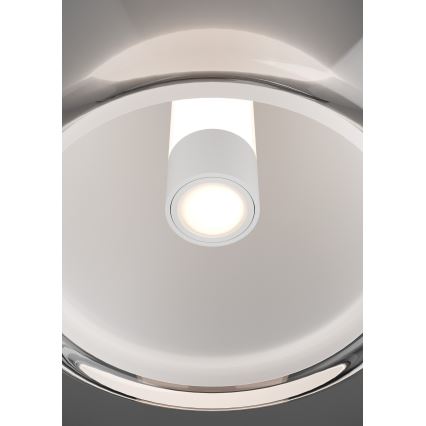 Eglo - Suspension LED à intensité variable sur câble, LED/7W/230V + LED/1,6W 2200-6500K, finition chrome brillant