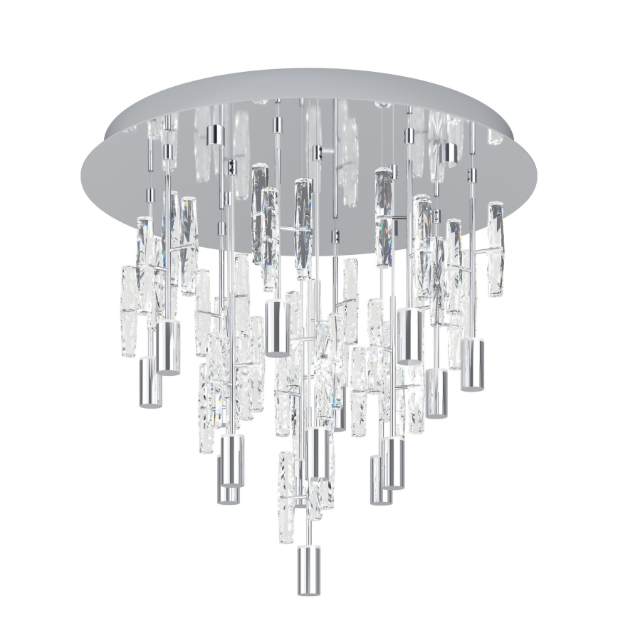 Eglo - Plafoniera LED da soffitto 15xLED/2,6W/230V 2200/3000/4000K Ø 50 cm cromo lucido