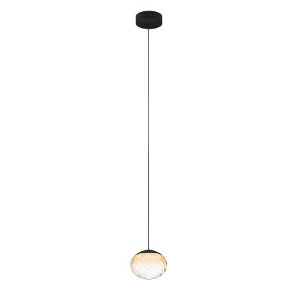 Eglo - LED-dimmbare Hängeleuchte an Kabel LED/5,8W/230V 2200-6500K beige/rauchgrau + Fernbedienung