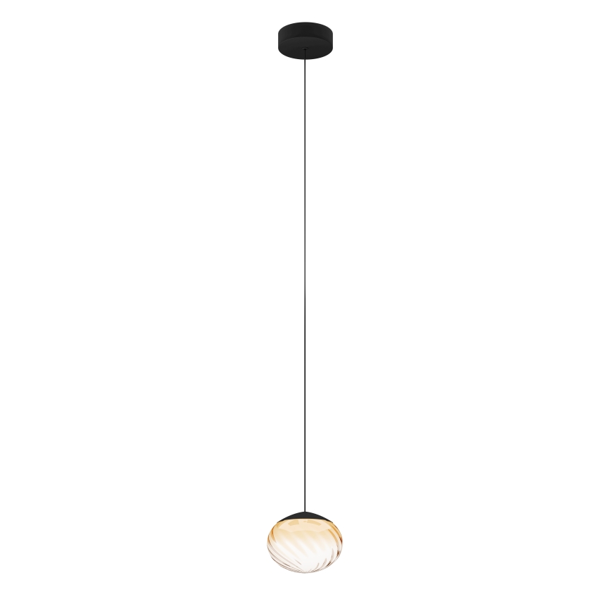 Eglo - LED-dimmbare Hängeleuchte an Kabel LED/5,8W/230V 2200-6500K beige/rauchgrau + Fernbedienung
