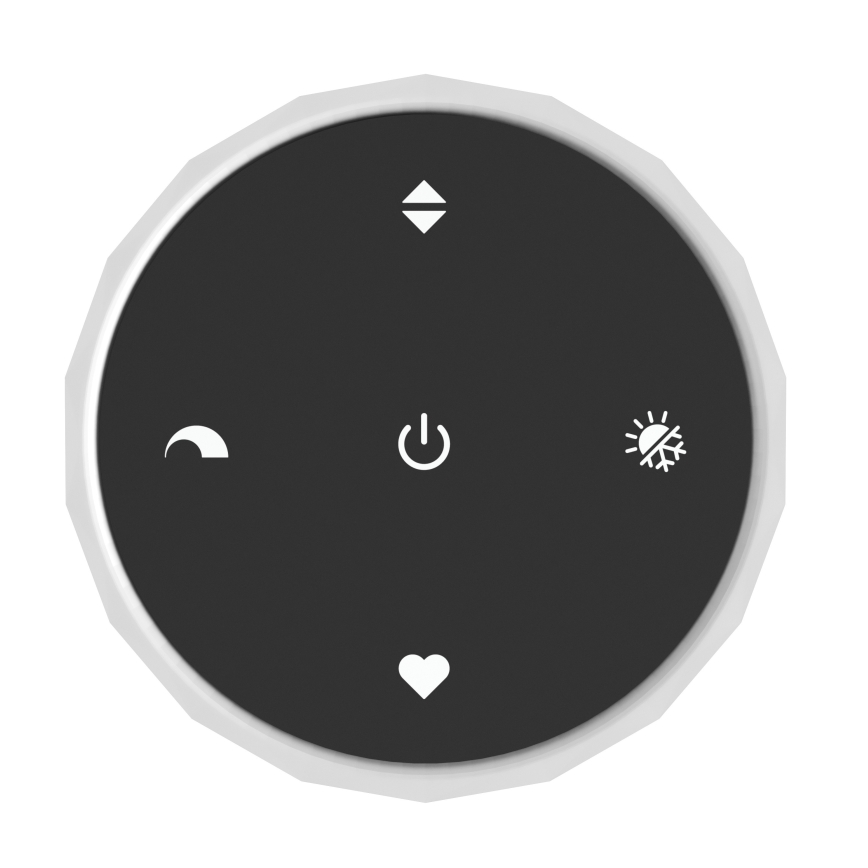 Eglo - Lampadario LED dimmerabile a sospensione su cavo 8xLED/5,8W/230V 2200-6500K nero/beige/fumé + telecomando