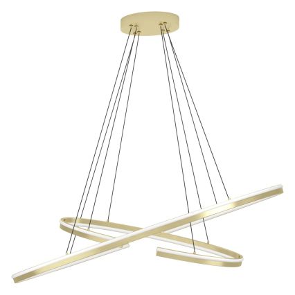 Eglo - Suspension LED dimmable sur câble LED/50W/230V 2200-6500K dorée + télécommande