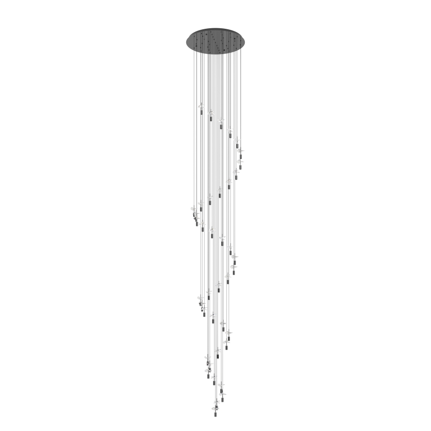 Eglo Stars of Light - Lampadario LED a cavo 40xLED/2,1W/230V 2200/3000/4000K cromo lucido