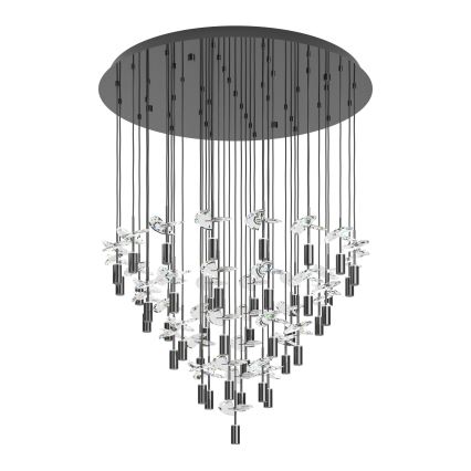 Eglo - Suspension LED sur câble 43xLED/2,1W/230V 2200/3000/4000K chrome brillant