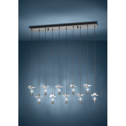 Eglo - Lampadario LED a sospensione con cavo 10xLED/2,6W/230V 2200/3000/4000K cromo lucido