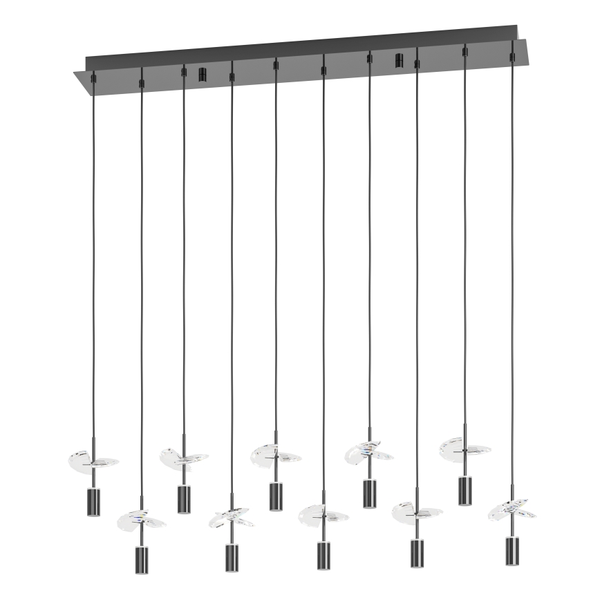 Eglo - Suspension LED sur câble 10xLED/2,6W/230V 2200/3000/4000K chrome brillant