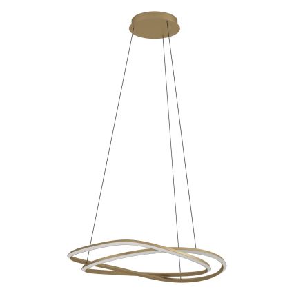 Eglo - LED dimmbare Pendelleuchte an Kabel LED/60W/230V 2200-6500K goldfarben + Fernbedienung