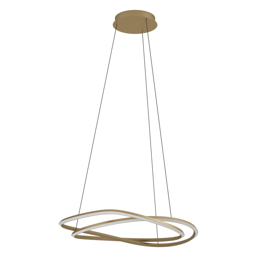 Eglo - Suspension LED dimmable sur câble LED/60W/230V 2200-6500K dorée + télécommande