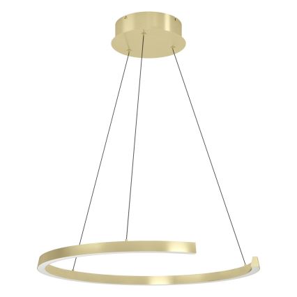 Eglo - Suspension LED dimmable sur câble, 24,8 W / 230 V, 2200–6500 K, finition dorée + télécommande