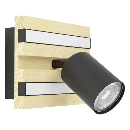 Eglo - Faretto da parete LED/2,2W/230V + 2xLED/1,2W + 2xLED/2W beige/nero