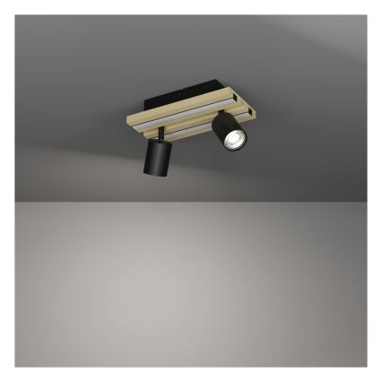 Eglo - Faretto LED 2xLED/2,2W/230V + 2xLED/1,2W + 2xLED/2W beige/nero