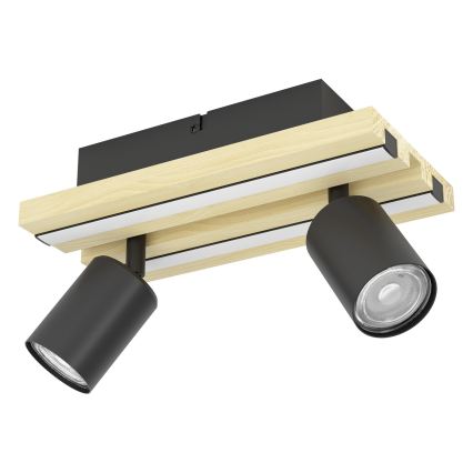 Eglo - LED-Deckenspot 2xLED/2,2W/230V + 2xLED/1,2W + 2xLED/2W beige/schwarz
