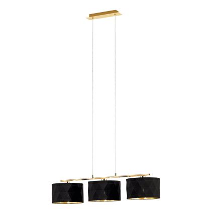 Eglo 39225 - Suspension sur câble DOLORITA 3xE27/60W/230V