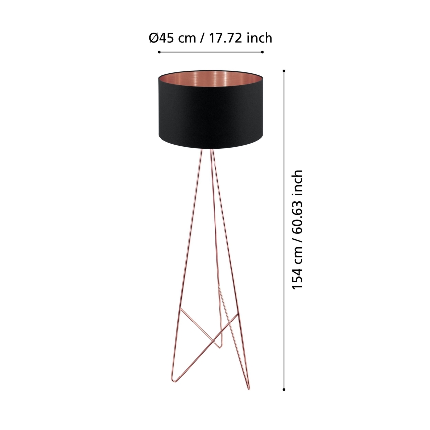 Eglo - Lampada da terra 1xE27/60W/230V