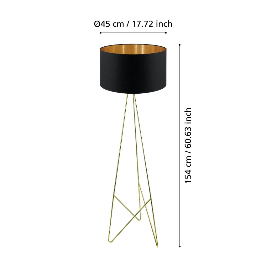 Eglo - Lampada da terra 1xE27/60W/230V
