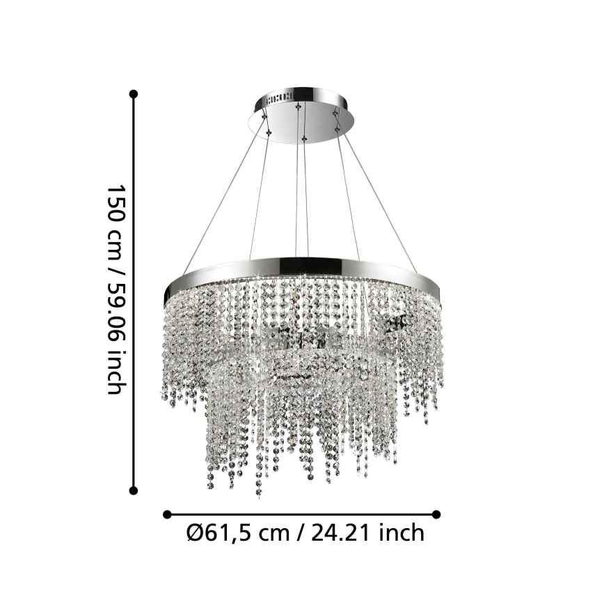 Eglo - Dimmbarer LED-Kronleuchter LED/45W/230V