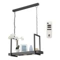 Eglo 39299 - Lampadario a catena LED RGBW dimmerabile con ripiano CALAMONA 3xLED/6W/230V + telecomando