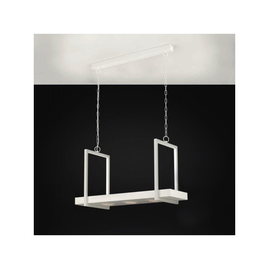 Eglo 39301 - LED RGBW dimmbarer Kronleuchter an Kette mit Ablage CALAMONA 3xLED/6W/230V + Fernbedienung