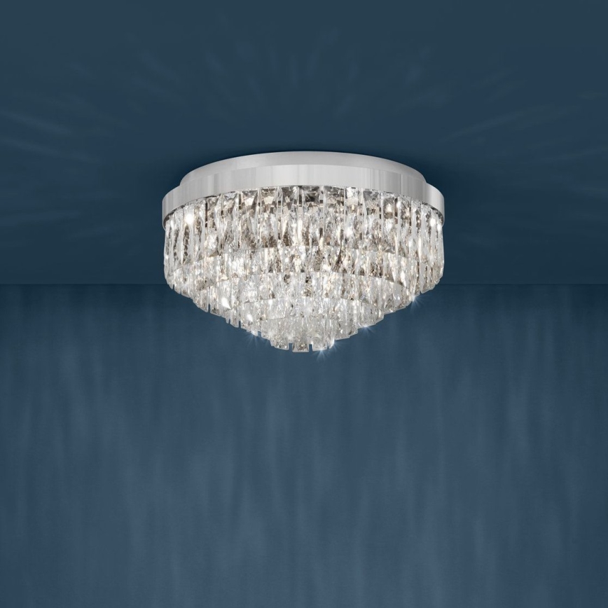 Eglo 39489 - Kristalldeckenleuchte VALPARAISO 8xE14/40W/230V
