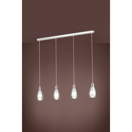 Eglo - Lampadario a sospensione con filo 4xE27/60W/230V