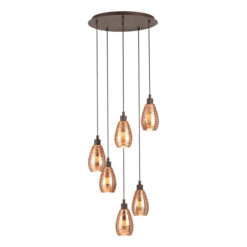 Eglo - Lampadario a sospensione con filo 6xE27/60W/230V