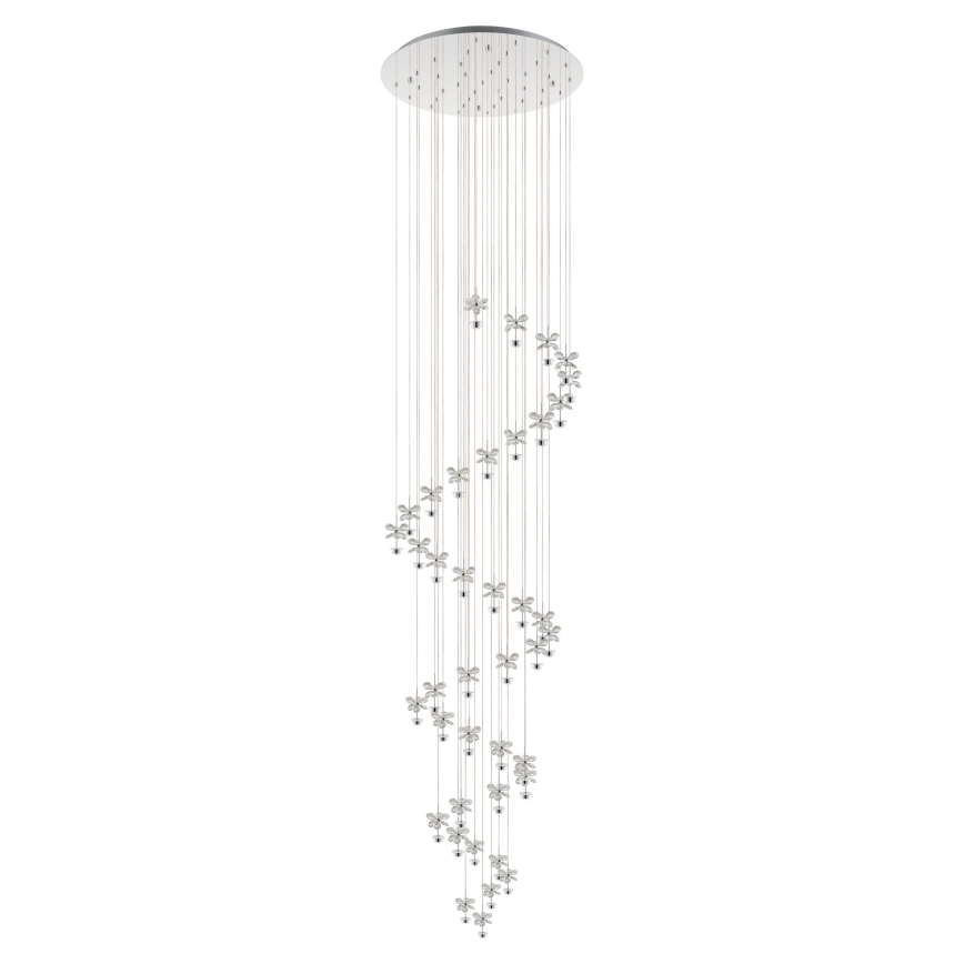 Eglo - Lampadario LED di cristallo dimmerabile su una corda PIANOPOLI 40xLED/1,8W/230