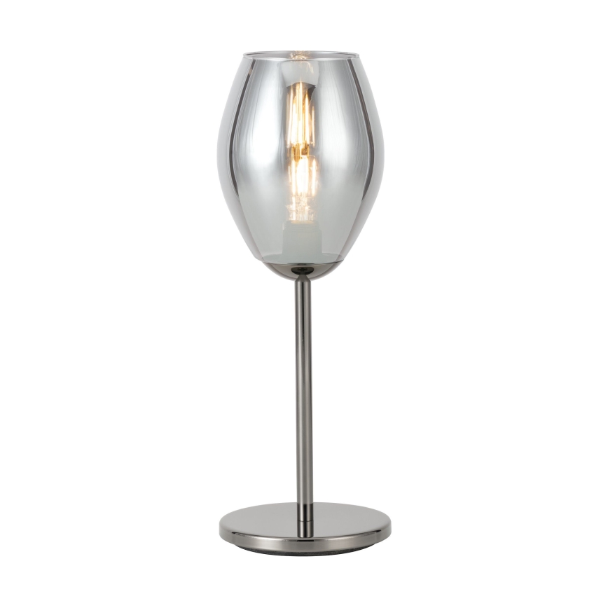 Eglo - Lampada da tavolo 1xE27/60W/230V nero/fumé