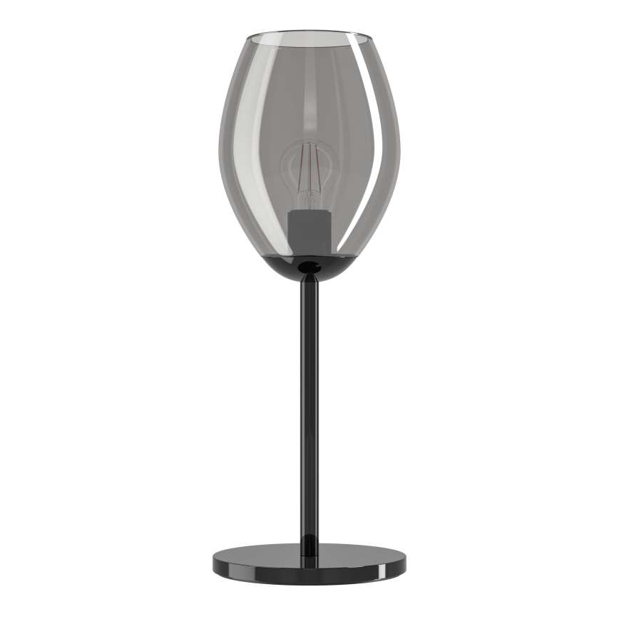 Eglo - Lampada da tavolo 1xE27/60W/230V nero/fumé