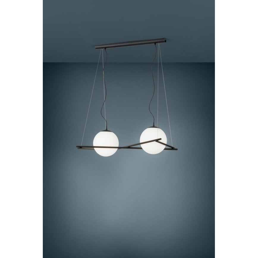 Eglo 39592 - Pendelleuchte SALVEZINAS mit Kabelaufhängung, 2xE27/25W/230V
