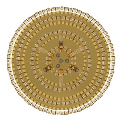Eglo - Plafoniera 10xE14/25W/230V d. 78 cm
