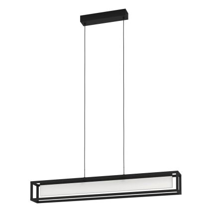 Eglo 39629 - dimmbare LED-Pendelleuchte GUALAJO mit Kabelaufhängung LED/27W/230V, schwarz