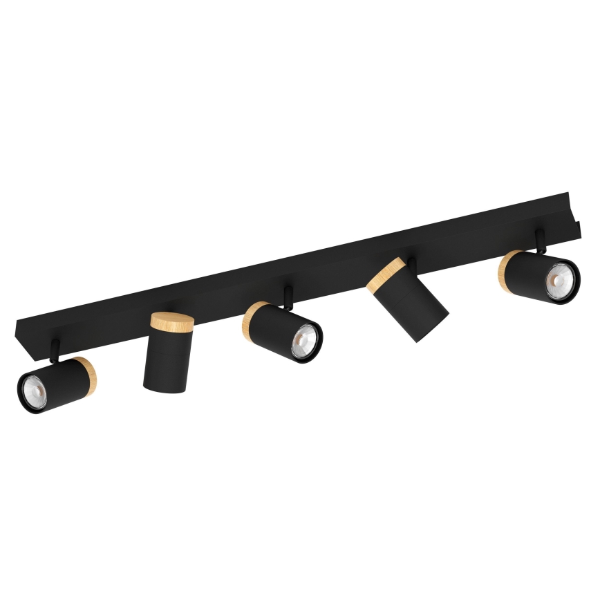 Eglo - LED-Strahler 5xGU10/4,5W/230V 3000K schwarz/braun