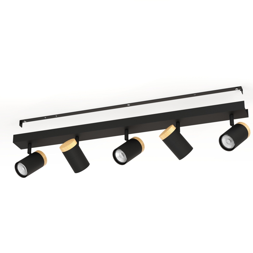 Eglo - LED-Strahler 5xGU10/4,5W/230V 3000K schwarz/braun