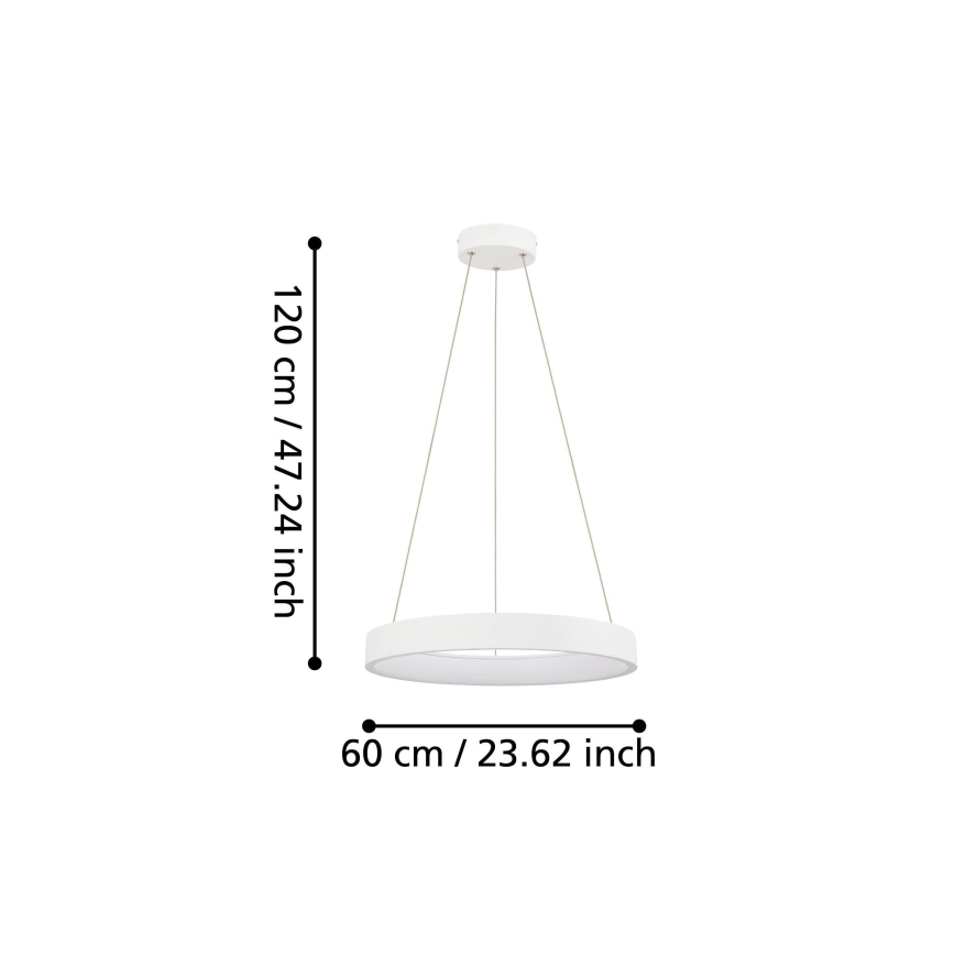 Eglo - Lampadario LED su filo dimmerabile LED/34W/230V