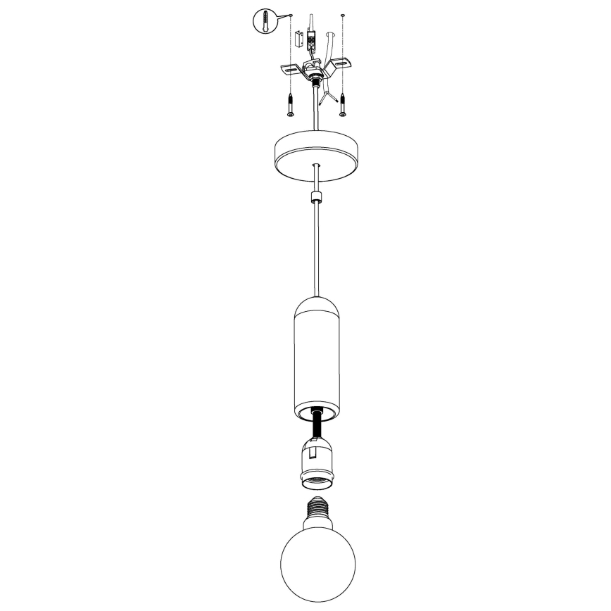 Eglo - Suspension avec fil 1xE27/40W/230V
