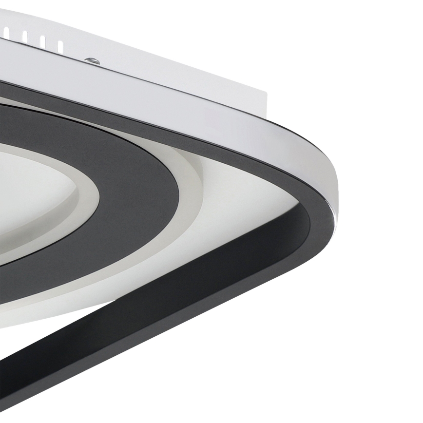 Eglo - Plafonnier à intensité variable LED/21,5W/230V + LED/10,5W + LED/3W 3000-6500K noir + Télécommande