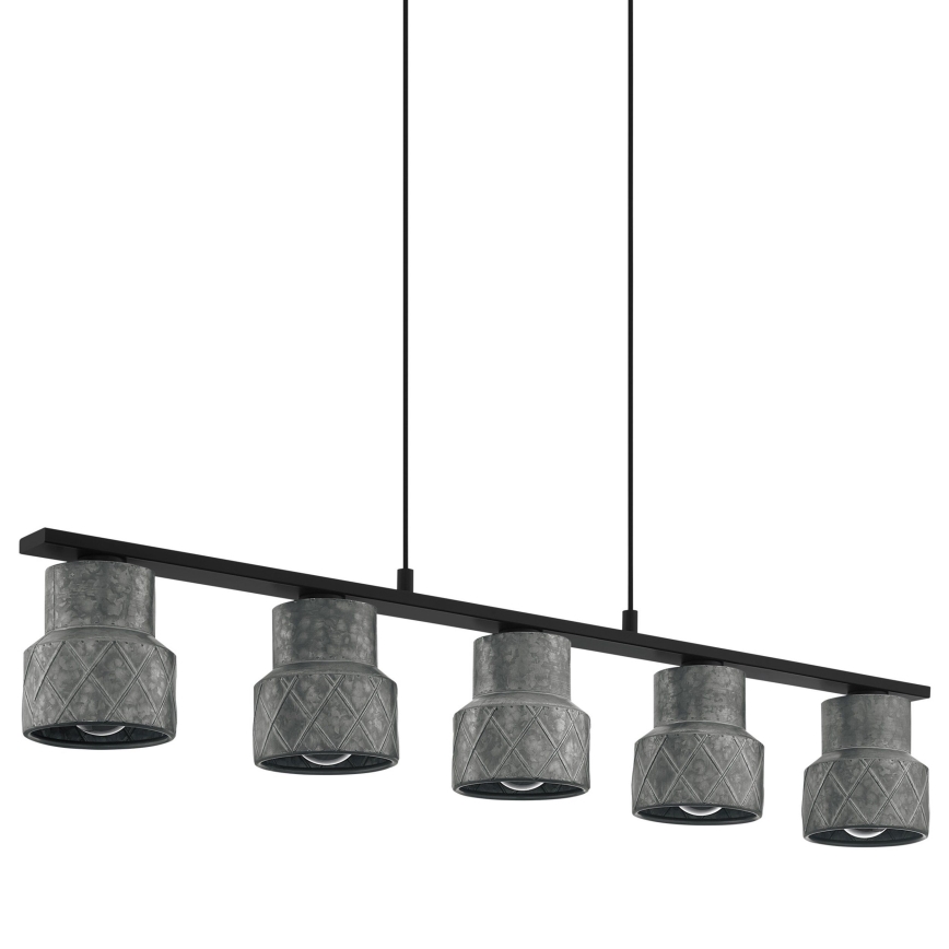 Eglo - Lampadario su corda 5xE27/40W/230V