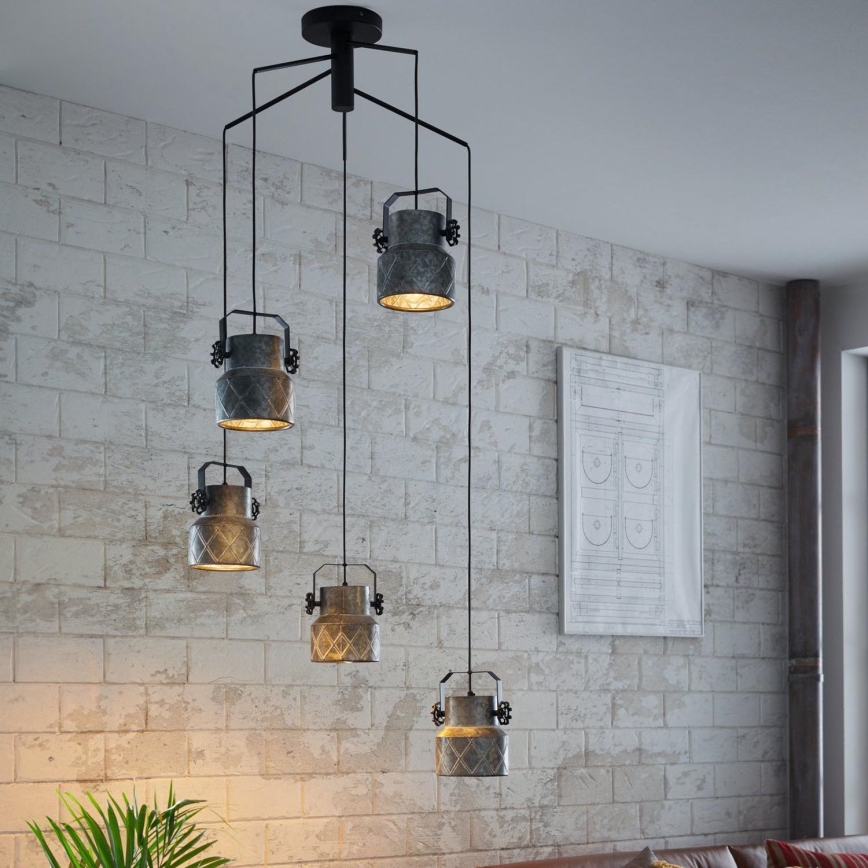 Eglo 39856 - Deckenleuchte HILCOTT 5xE27/40W/230V